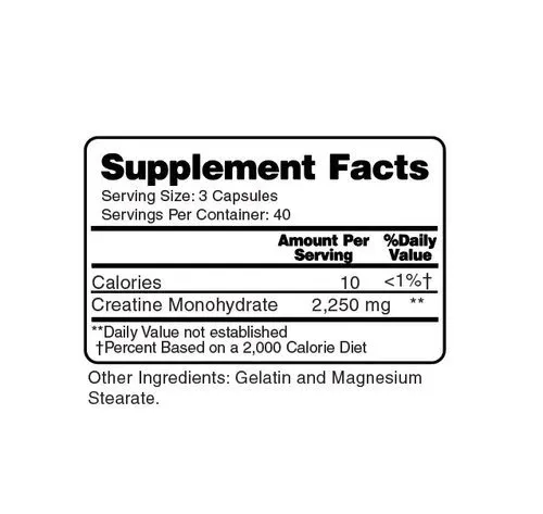 creatine monohydrate supplement private label creatine monohydrate capsules